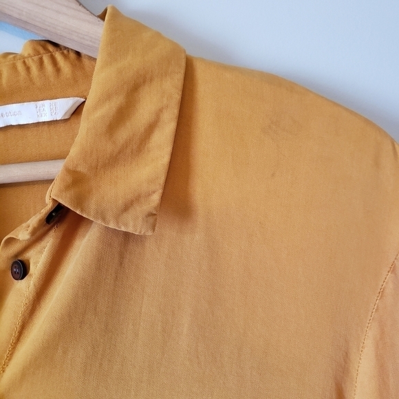 Mustard Zara Trafaluc High Low Blouse - Picture 9 of 16